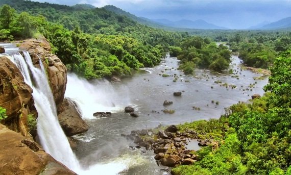 Waterfall image in kerela